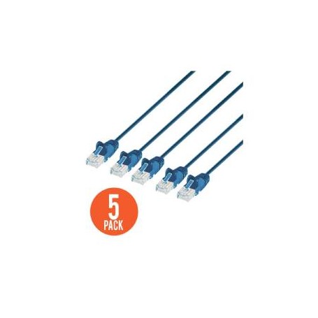 INTELLINET 742665 Cat6 U UTP Slim Network Patch Cable Blue