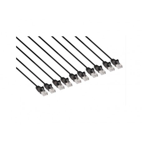 INTELLINET 742597 Cat6 U UTP Slim Network Patch Cable Black
