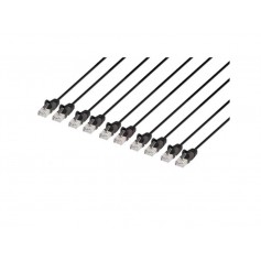 INTELLINET 742610 Cat6 U UTP Slim Network Patch Cable Black