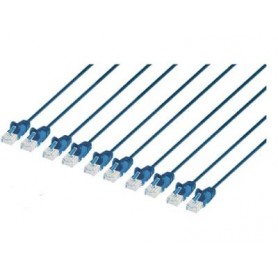 INTELLINET 742641 Cat6 U UTP Slim Network Patch Cable Blue