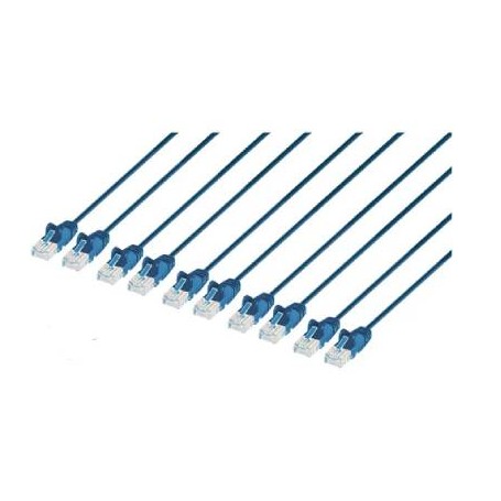 INTELLINET 742641 Cat6 U UTP Slim Network Patch Cable Blue