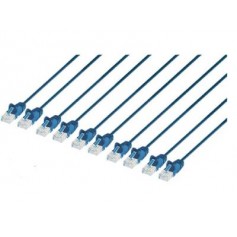 INTELLINET 742641 Cat6 U UTP Slim Network Patch Cable Blue