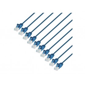 INTELLINET 742559 Cat6 U UTP Slim Network Patch Cable Blue