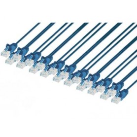 INTELLINET 742634 Cat6 U UTP Slim Network Patch Cable Blue