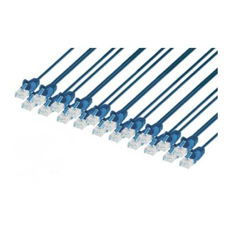 INTELLINET 742634 Cat6 U UTP Slim Network Patch Cable Blue
