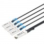 INTELLINET 509763 100G QSFP28 to 4×25G SFP28 Passive DAC Breakout Cable