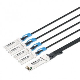INTELLINET 509763 100G QSFP28 to 4×25G SFP28 Passive DAC Breakout Cable