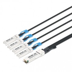 INTELLINET 509763 100G QSFP28 to 4×25G SFP28 Passive DAC Breakout Cable