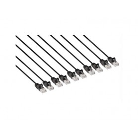 INTELLINET 742573 Cat6 U UTP Slim Network Patch Cable Black