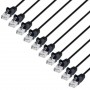 INTELLINET 742627 Cat6 U UTP Slim Network Patch Cable Black