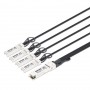 INTELLINET 509794 40G QSFP to 4×10G SFP Passive DAC Breakout Cable