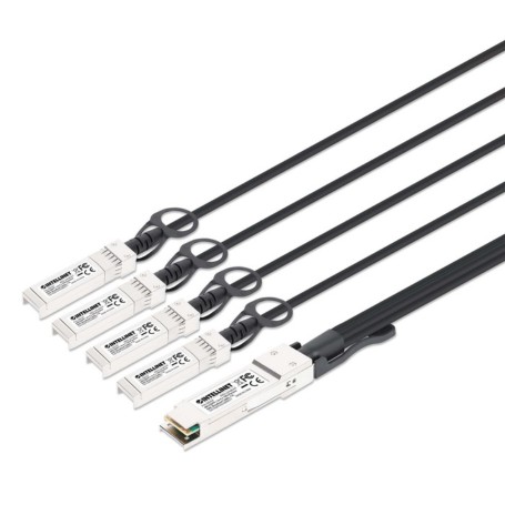 INTELLINET 509794 40G QSFP to 4×10G SFP Passive DAC Breakout Cable