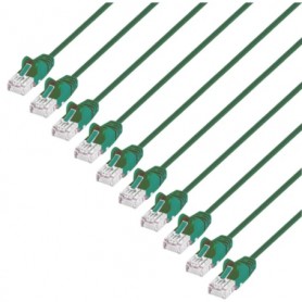 INTELLINET 744348 Cat6 U UTP Slim Network Patch Cable Green