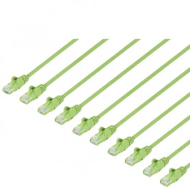 INTELLINET 744638 Cat6 U UTP Slim Network Patch Cable Green