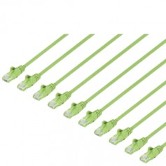 INTELLINET 744638 Cat6 U UTP Slim Network Patch Cable Green