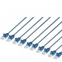 INTELLINET 744553 Cat6 U UTP Slim Network Patch Cable Blue