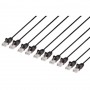 INTELLINET 744546 Cat6 U UTP Slim Network Patch Cable Black