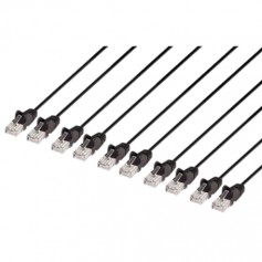 INTELLINET 744546 Cat6 U UTP Slim Network Patch Cable Black