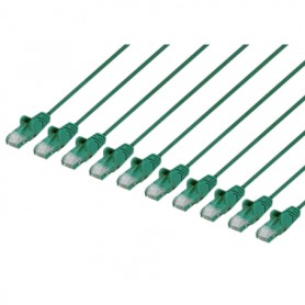 INTELLINET 744560 Cat6 U UTP Slim Network Patch Cable Green