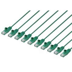 INTELLINET 744560 Cat6 U UTP Slim Network Patch Cable Green