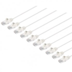 INTELLINET 744577 Cat6 U UTP Slim Network Patch Cable White