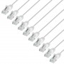 INTELLINET 744300 Cat6 U UTP Slim Network Patch Cable White