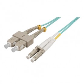 Intellinet 752350 1 m LC to SC UPC OM4 Duplex Fiber Patch Cable