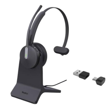 YEALINK 1208702 BH70 Mono Bluetooth Wireless Headset with Stand