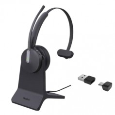 YEALINK 1208702 BH70 Mono Bluetooth Wireless Headset with Stand