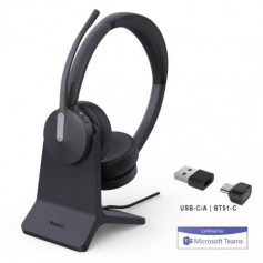 YEALINK 1208701 BH70 Dual Bluetooth Wireless Stereo Headset with Stand