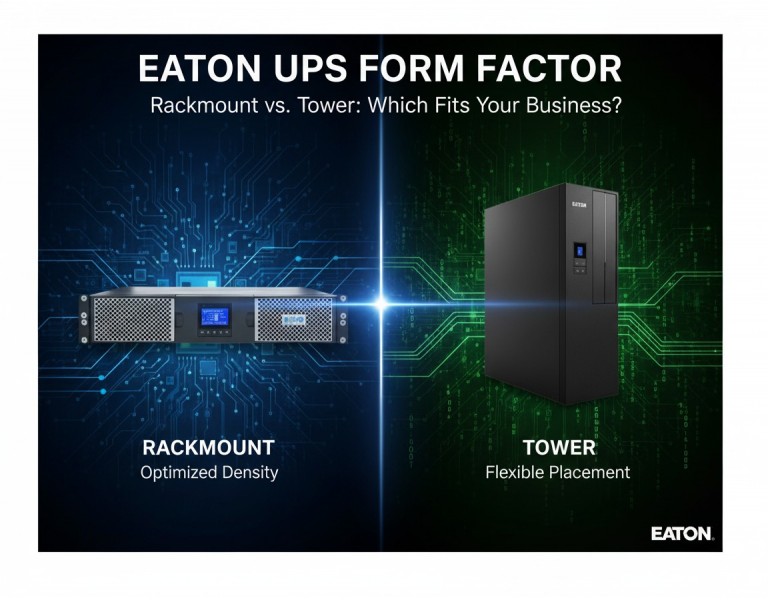 Eaton Rackmount vs Tower UPS: Which Form Factor Fits Your Business Better?