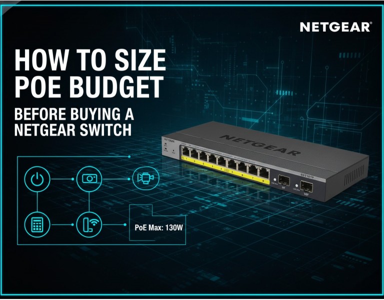 How to Size PoE Budget Before Buying a Netgear Switch in 2026