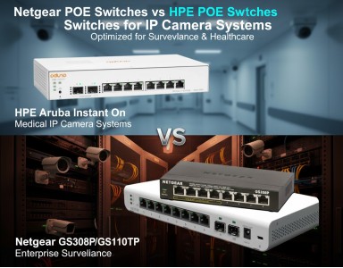 Netgear PoE Switches vs HPE PoE Switches for IP Camera Systems