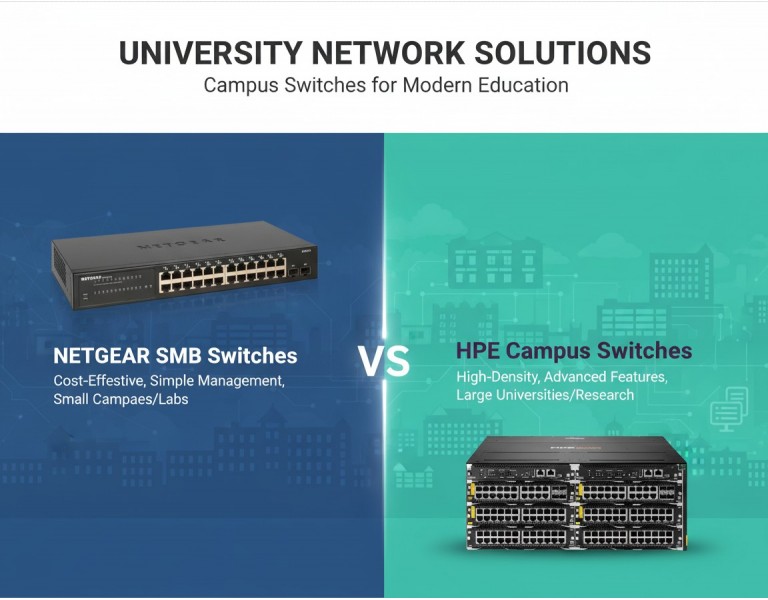 HPE Campus Switches vs Netgear SMB Switches for Universities