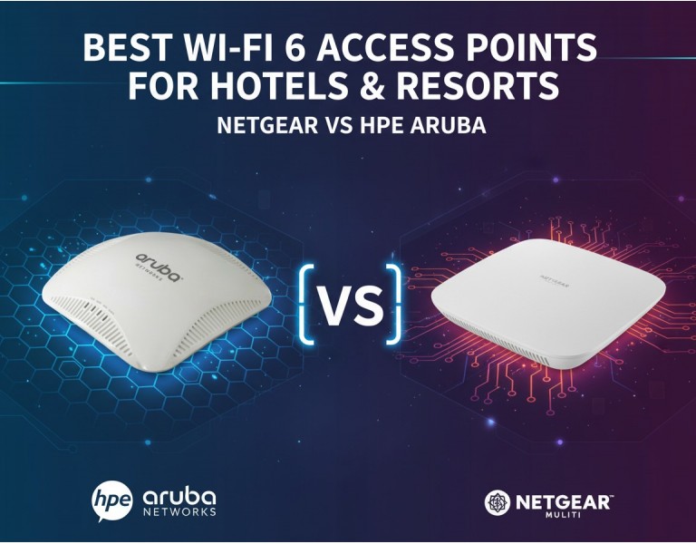 Best Wi-Fi 6 Access Points for Hotels & Resorts: Netgear vs HPE Aruba