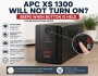 APC XS 1300 Will Not Turn On - Beeps When Button Is Held